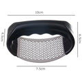 Stainless Steel Garlic Press Manual Crusher - Heavy-Duty Garlic Mincer Kitchen Gadget