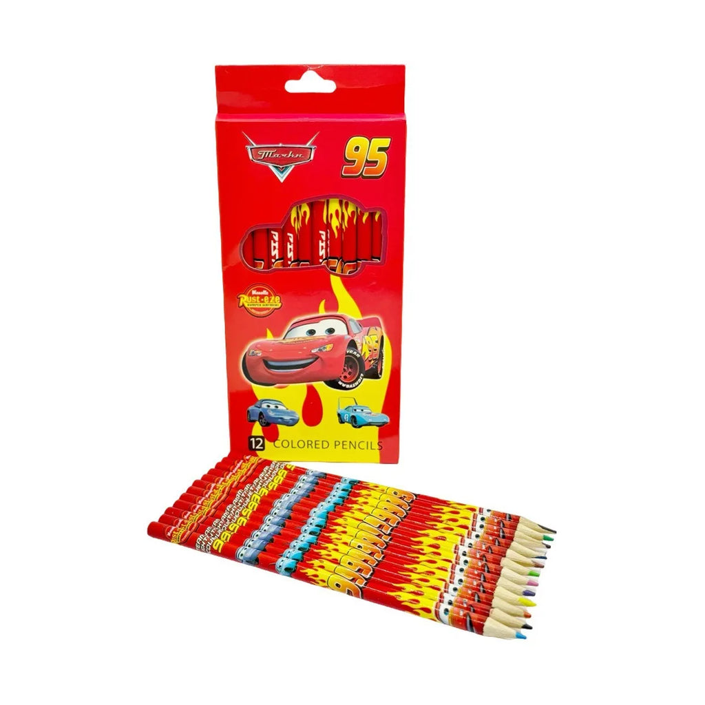 12-Pack Cartoon Character Pencil Set – HB & Colored Pencils for Kids, School Supplies & Birthday Gift