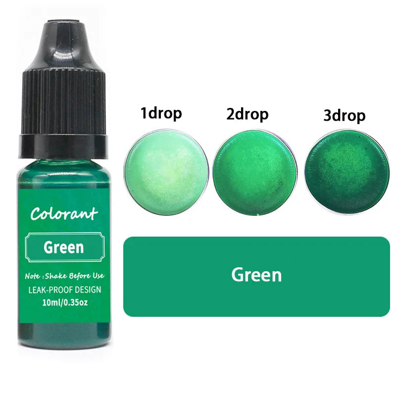 20-Color 10ml Candle Dye Liquid Colorant Set for Candle Making Soap Resin DIY Crafts