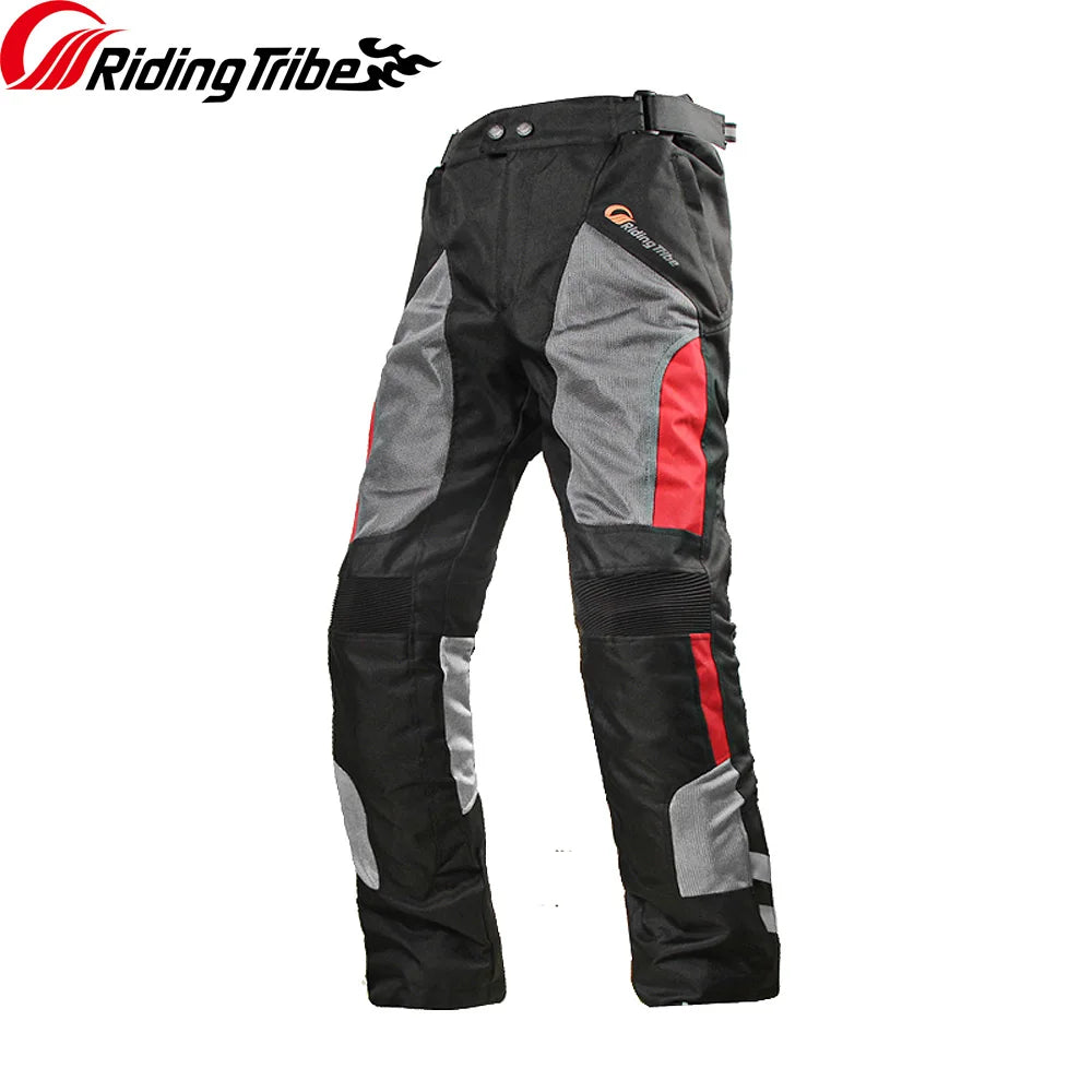 Men's Motorcycle Riding Pants – Breathable Summer & Insulated Winter Waterproof Motorbike Trousers with Removable Liner & Included Knee Pads