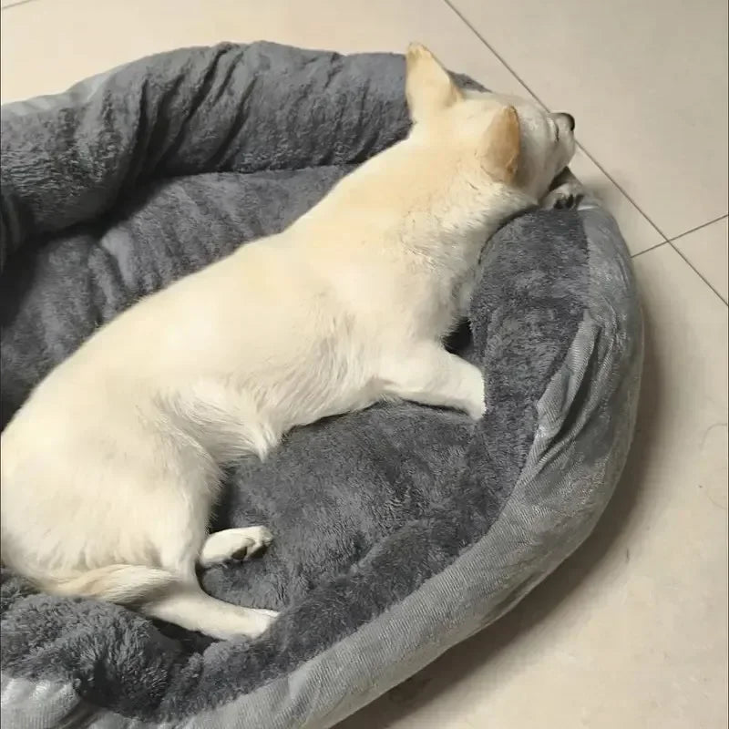 Very Soft Warm Cotton Dog Bed Sofa for Medium and Large Dogs, Cozy Pet House, Machine Washable