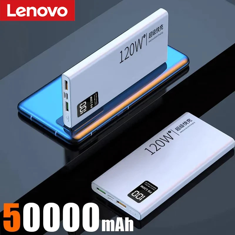 120W Portable Power Bank – USB-C Fast Charging, Digital Display, 50,000–200,000mAh Options – Battery Charger for Smartphones, Tablets & Laptops