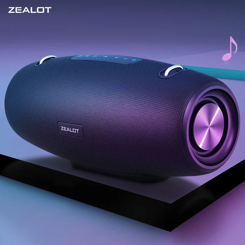 60W Portable Bluetooth Speaker — IPX6 Waterproof, Powerful Bass, 12-Hour Playtime for Outdoor Party & Camping