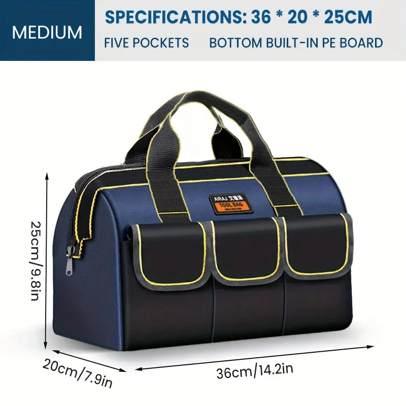 Multifunctional Electrician Tool Bag – Waterproof 1680D Oxford, High-Capacity (13–18 in / 31–42 cm)