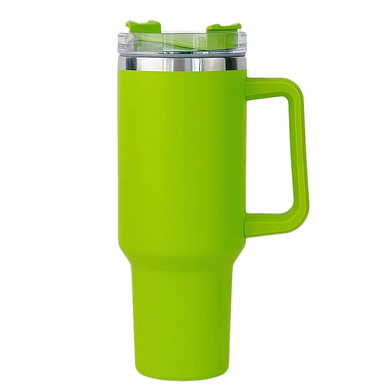 40oz Vacuum Insulated Tumbler with Handle & Straw Lid | Stainless Steel Travel Bottle