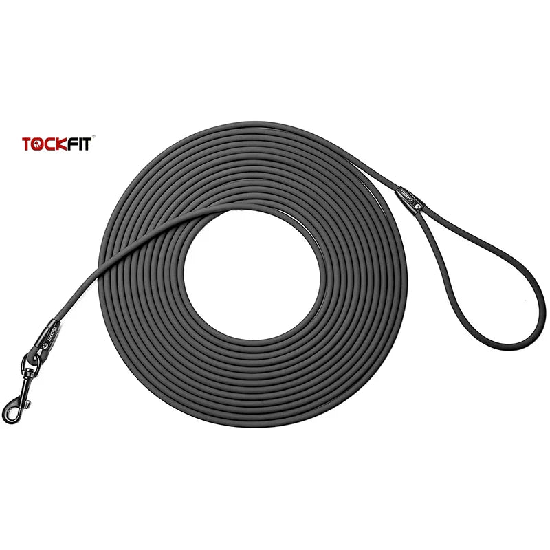 Waterproof PVC Dog Training Leash – Long Recall Leash 5ft/1.5m, 10ft/3m, 20ft/6m, 30ft/9m – Odor-Resistant & Tangle-Free