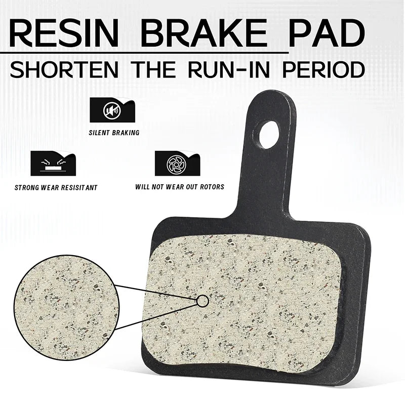 Resin Hydraulic Disc Brake Pads – Wear-Resistant MTB Brake Pads, Universal Fit for Hydraulic Disc Calipers