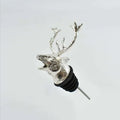 Zinc Alloy Animal Head Wine Pourer - Decorative Bottle Pour Spout & Stopper (Deer, Elk, Lion, Leopard, Wolf, Eagle, Dragon)