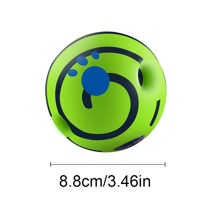 Wobble Wag Giggle Ball - Interactive Dog Toy, No Batteries, Rubber Giggle Ball for Indoor & Outdoor Play