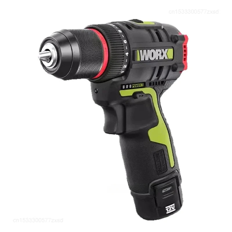 Cordless 12V Brushless Electric Screwdriver Drill 40 N·m 10mm (3/8in) Chuck 2.0Ah Lithium Battery for Home DIY & Metalworking