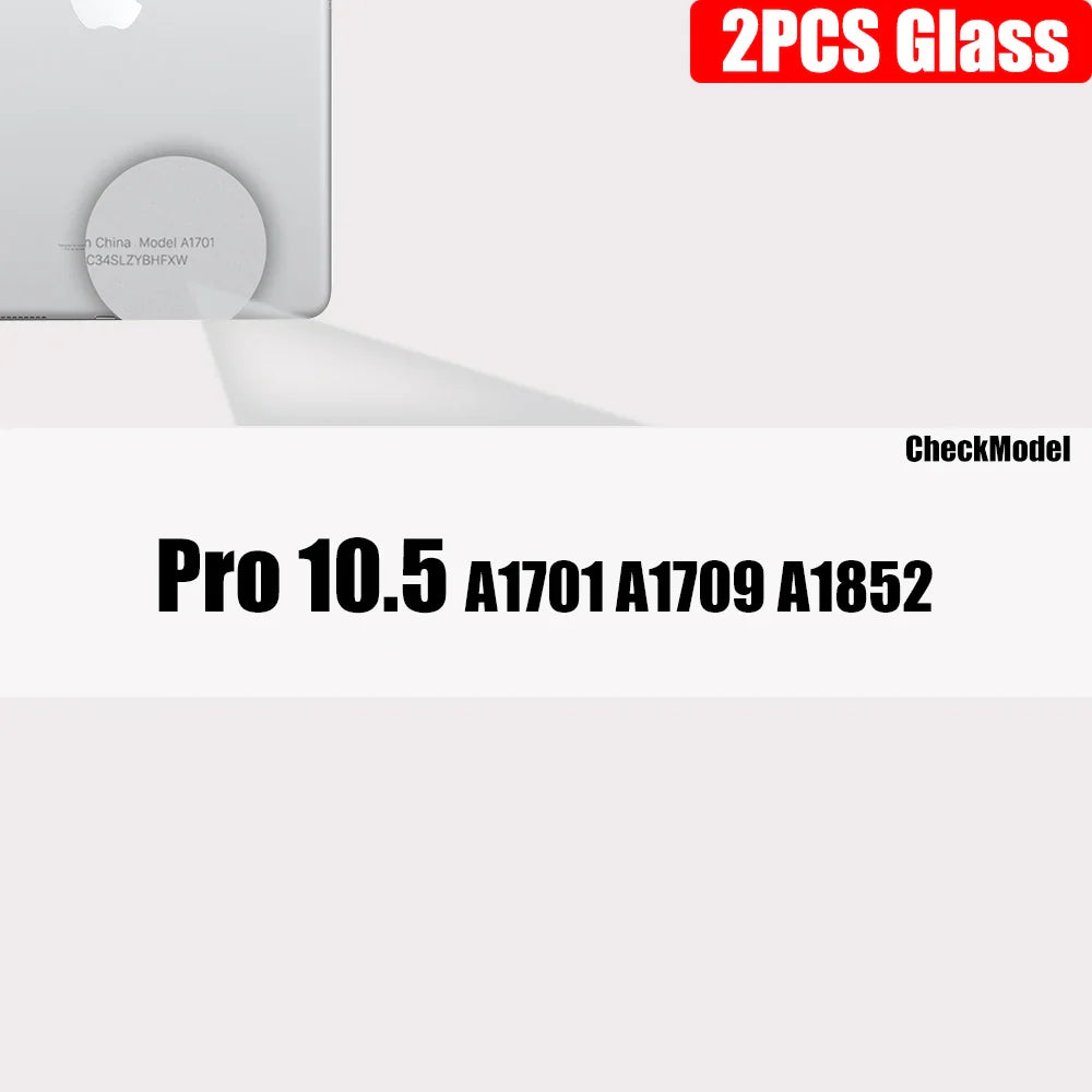 2-Pack Tempered Glass Screen Protector for iPad — Clear, Anti-Fingerprint, Case-Friendly — Fits 11-inch (27.9 cm), 10.5-inch (26.7 cm), 9.7-inch (24.6 cm), Air, Mini & Most iPad Models