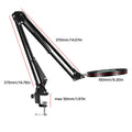10X Magnifying LED Desk Lamp — 64 LED USB-Powered Magnifier with 3-Color Lighting, Adjustable Clamp for Soldering, Repair, Crafts & Skincare
