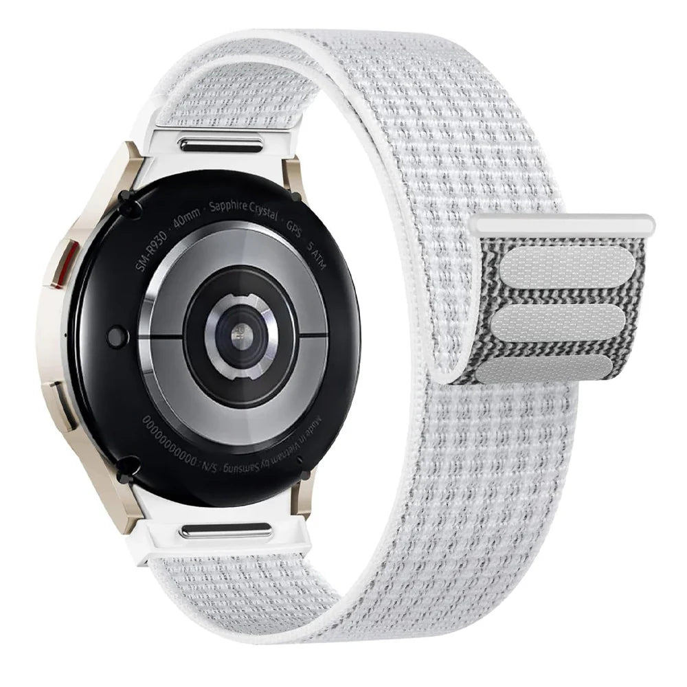 Band For Samsung Galaxy Watch 7/6/4/classic/5 pro 44mm 40mm wrist No Gaps Nylon sport loop correa bracelet Galaxy Watch 7 Strap
