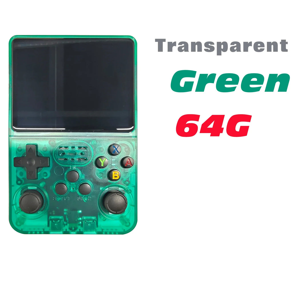 Retro Handheld Game Console 3.5" IPS (8.9 cm) 64GB Portable Linux Player, Preloaded 15,000+ Games, USB-C Charging