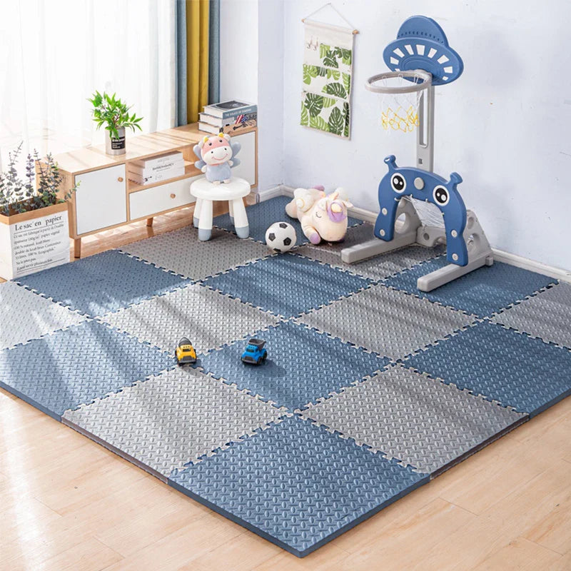 Interlocking Foam Puzzle Play Mat Tiles 30cm x 30cm (11.8 x 11.8 in) — 1cm Thick Baby & Kids Floor Padding for Playroom, Exercise, Yoga