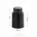 Wine Vacuum Stopper – Black Silicone Rubber Wine Saver Bottle Stopper, Fits 20–25 mm (0.79–0.98 in)