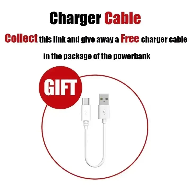 500000mAh 120W Fast Charging High-Capacity Portable Power Bank External Battery Charger for iPhone & Samsung