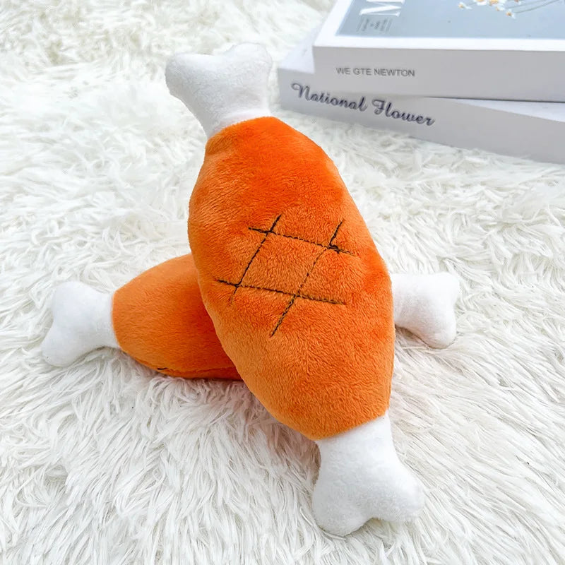 Fleece Dog Chew Toy - Soft Puppy Teething & Tug Toy for Small Dogs