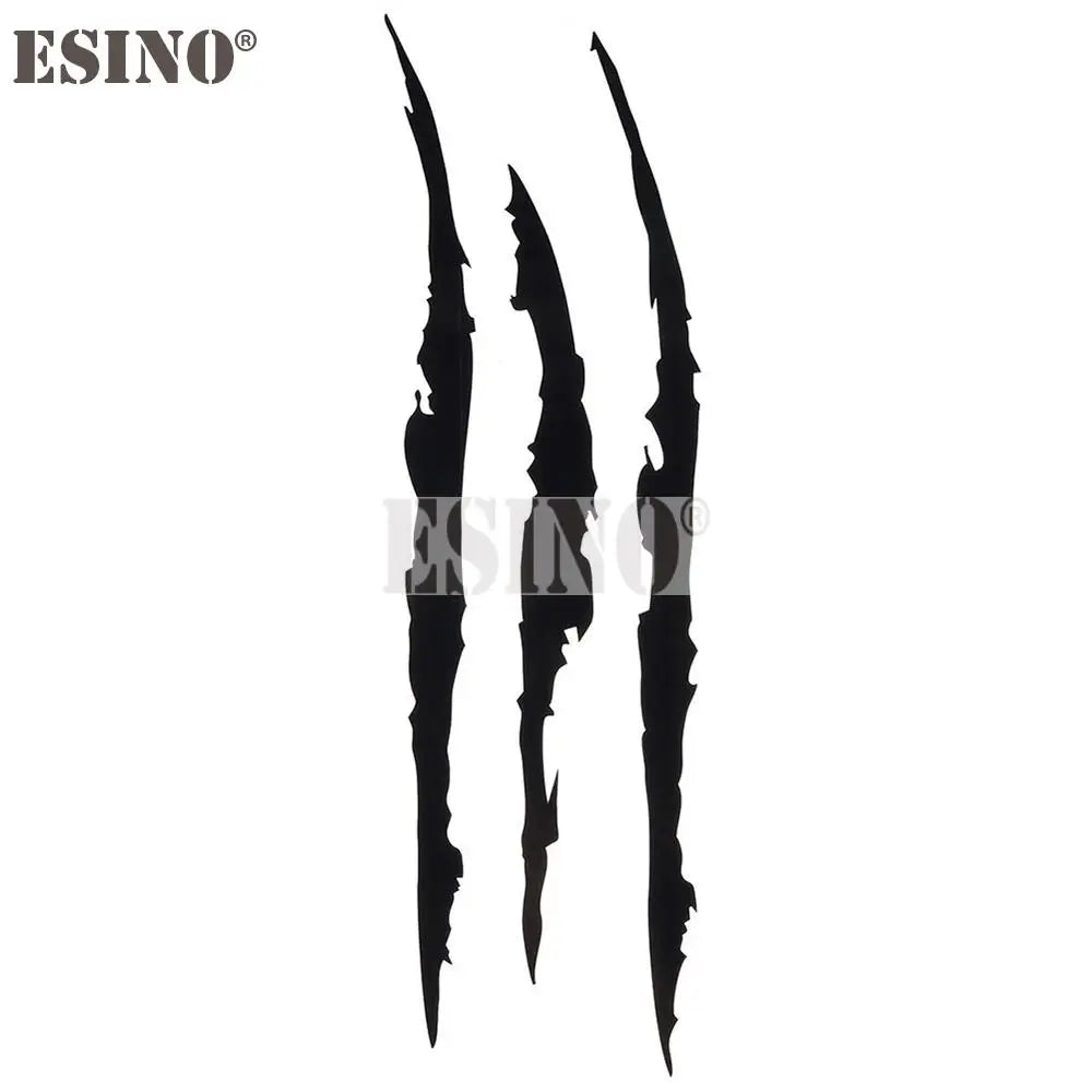 Ghost Claw Car Decal Vinyl Sticker - Claw Scratch Headlight & Body Stripe Graphic, PVC, Multiple Sizes (22 x 6.5 to 120 x 35.5 cm / 8.7 x 2.6 to 47.2 x 14 in)