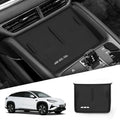Center Console Storage Tray with Silicone Anti-Slip Pad, Armrest Cup Organizer, Black