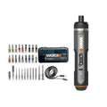 4V Cordless Electric Screwdriver Set USB Rechargeable — Smart Handle, 30-Bit Kit, 8Nm Torque