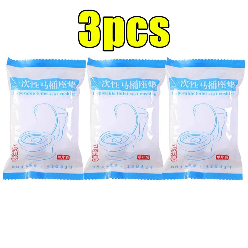 Disposable Waterproof Non-Woven Toilet Seat Covers - Single-Use Travel & Hotel Sanitary Seat Protectors