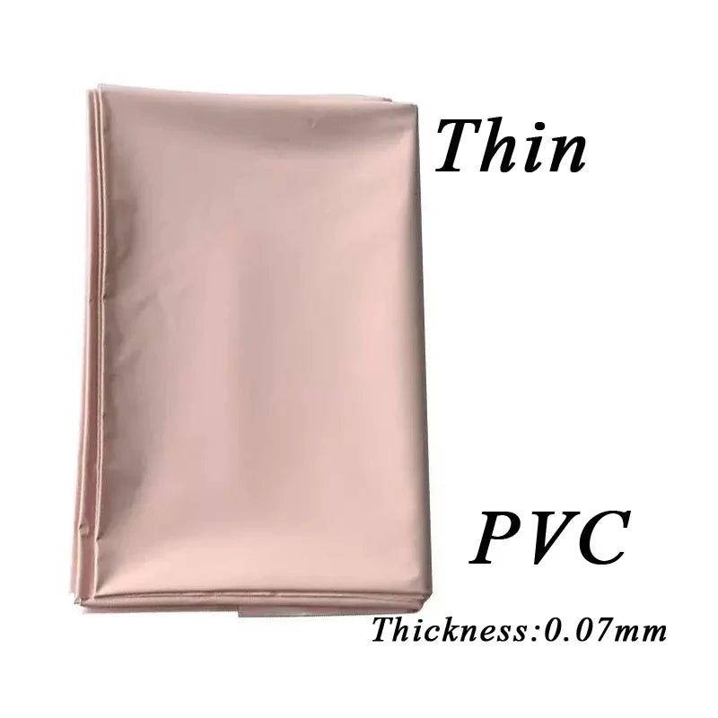 Black Waterproof PVC Bed Sheet – Oil-Resistant Thick Mattress Protector Fits 1.2 / 1.5 / 1.8 / 2.0 m Beds (220×130 / 220×160 / 220×200 cm | 86.6×51.2 / 86.6×63.0 / 86.6×78.7 in)