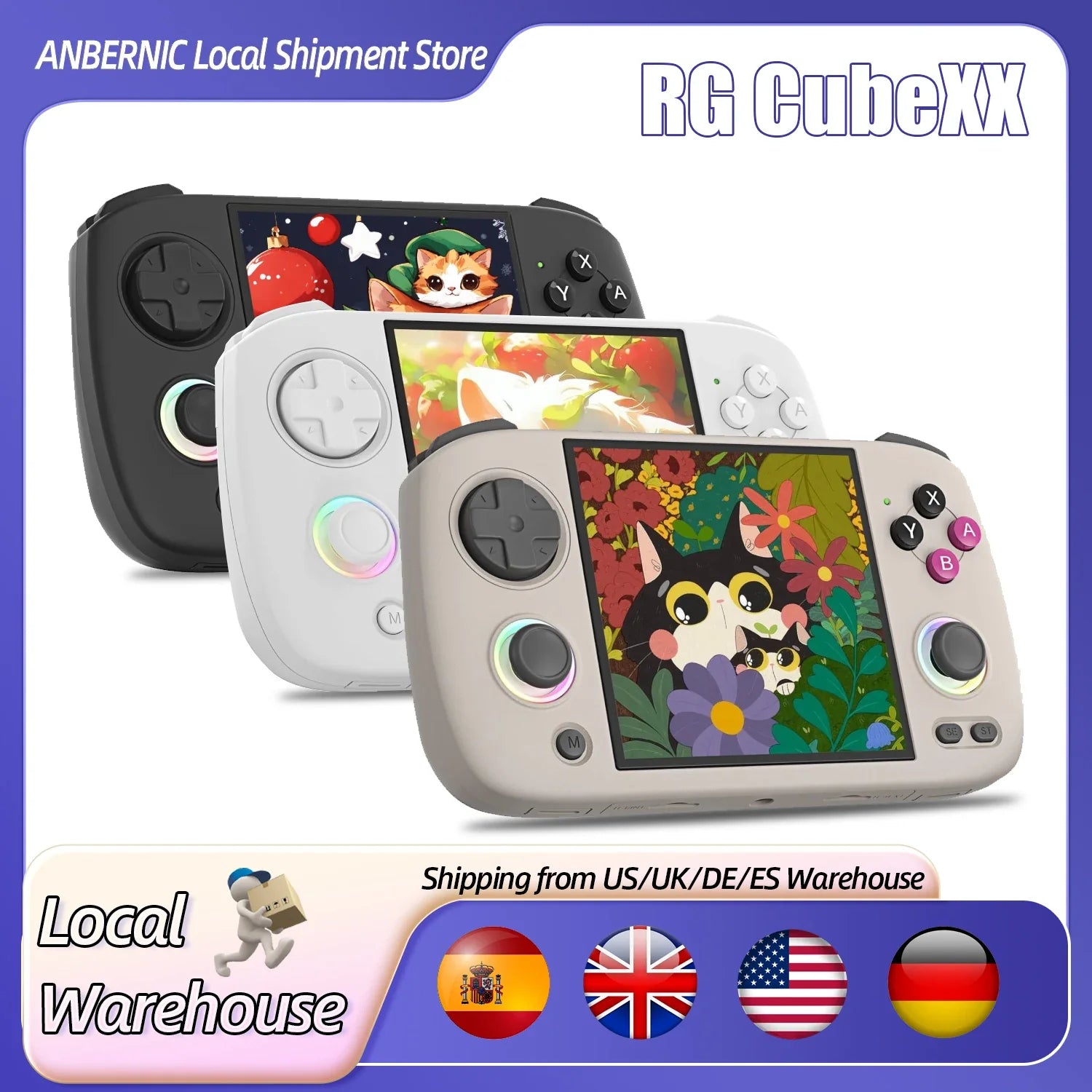 Retro Handheld Game Console 3.95-Inch IPS Screen | Linux OS | 5000+ Built-in Games | HDMI TV Out & Bluetooth | 3800mAh