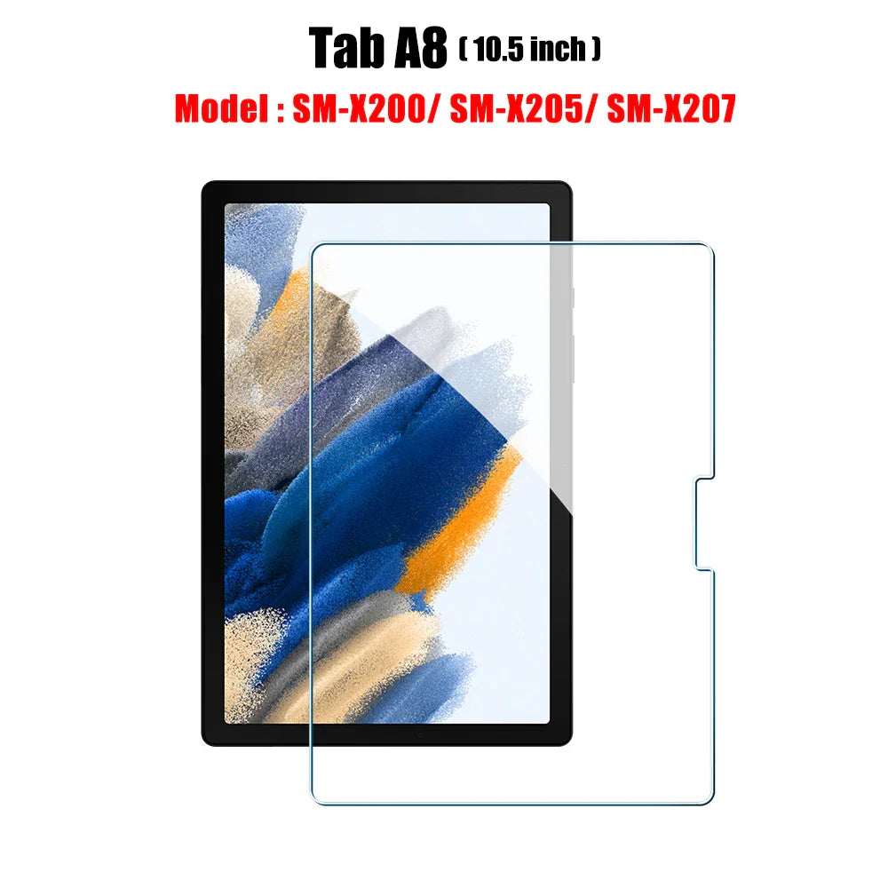 Tempered Glass Screen Protector for Galaxy Tab S6 Lite, A9/A9 Plus, A8, S7 FE, S8/S9/S9 Plus/S9 FE, S10/S11 — 1 Pack