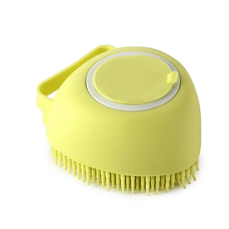 Silicone Pet Bath Massage Brush Glove for Dogs & Cats - Soft Grooming & Bathing Tool