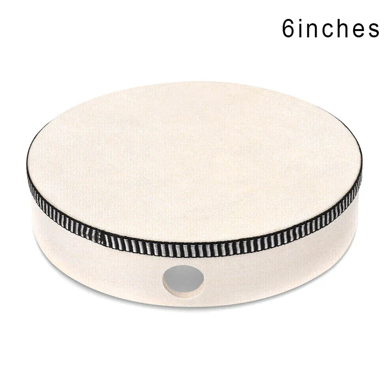 Kids Wooden Hand Drum 4/6/8/10-Inch (10/15/20/25 cm) Percussion Music Toy for Children