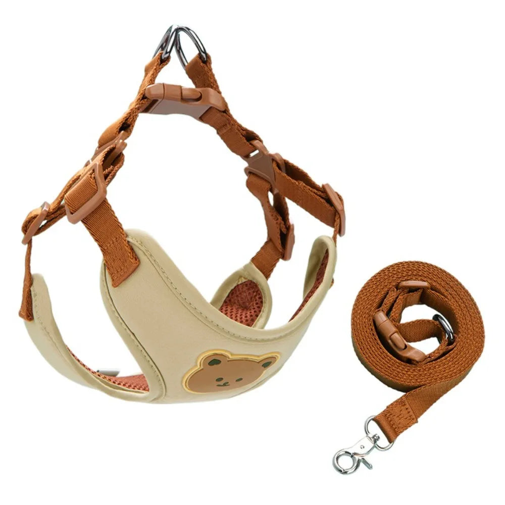 Adjustable No-Pull Dog Harness and Leash Set — Anti-Escape Pet Harness for Walking and Travel