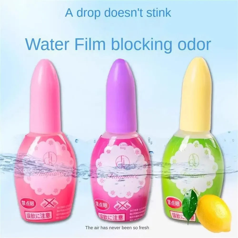 20ml Toilet Deodorizer Liquid Air Freshener One-Drop Aromatherapy Odor Remover for Bathroom, Drain & Sink