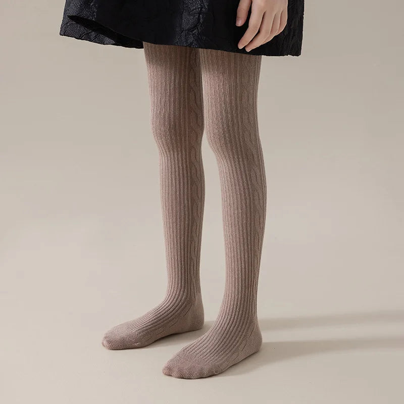 Girls Cotton Tights 0-12 Years — Breathable Pantyhose & Stockings for Toddlers, Spring Autumn Winter