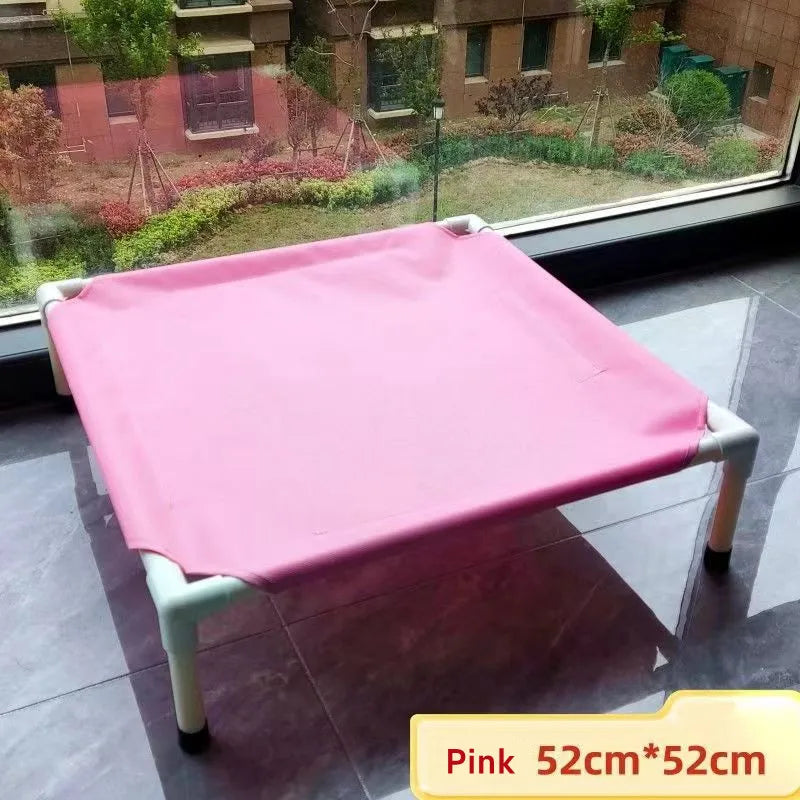 Elevated Folding Pet Camping Bed – Portable Washable Dog & Cat Hammock
