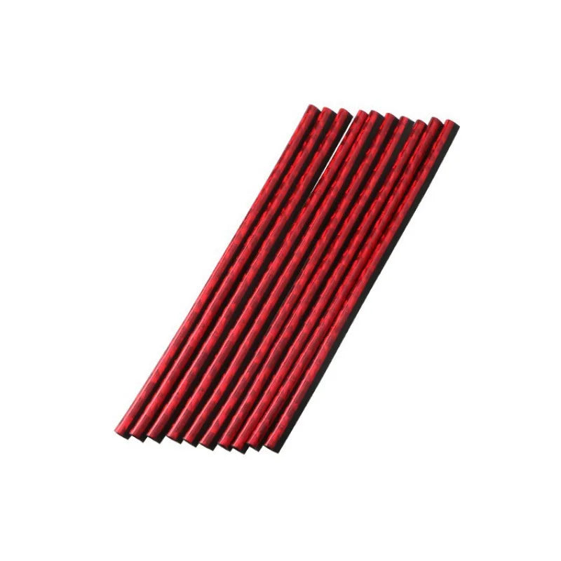 Universal 7.9 in (20 cm) U-Shaped Car Air Vent Trim Strips PVC Decorative Moulding 10-Pack