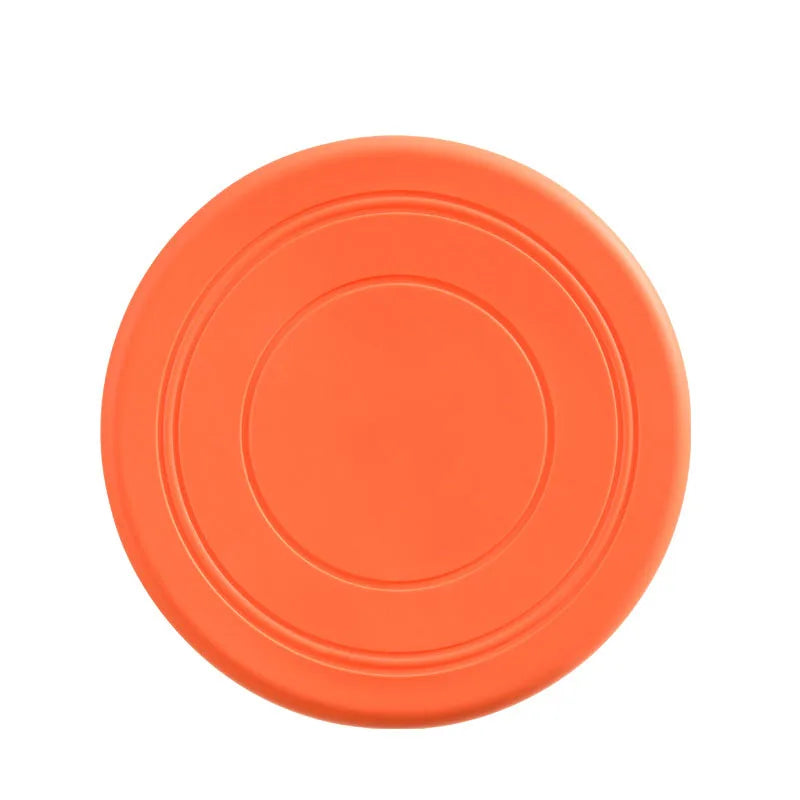 7-Color Silicone Flying Disc Dog & Cat Toy – 7" (17.8 cm) Chew-Resistant Interactive Toy for Puppy Training & Fetch