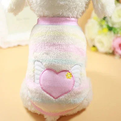 Cartoon Fleece Pet Sweater – Winter Warm Dog & Cat Coat (XXS-XL)