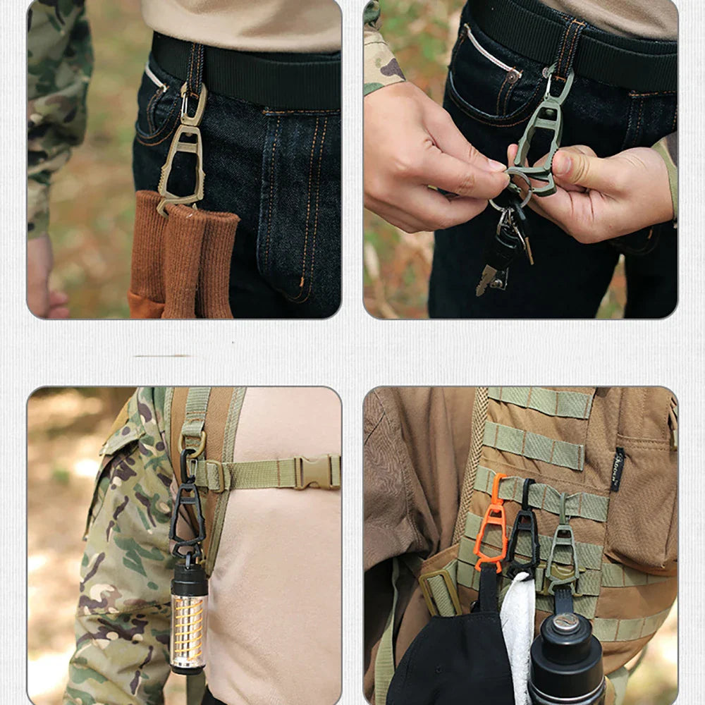 Rotating Multi-Purpose Glove Clip Holder Anti-Drop Work Glove Hanger Clamp for Camping and Tools
