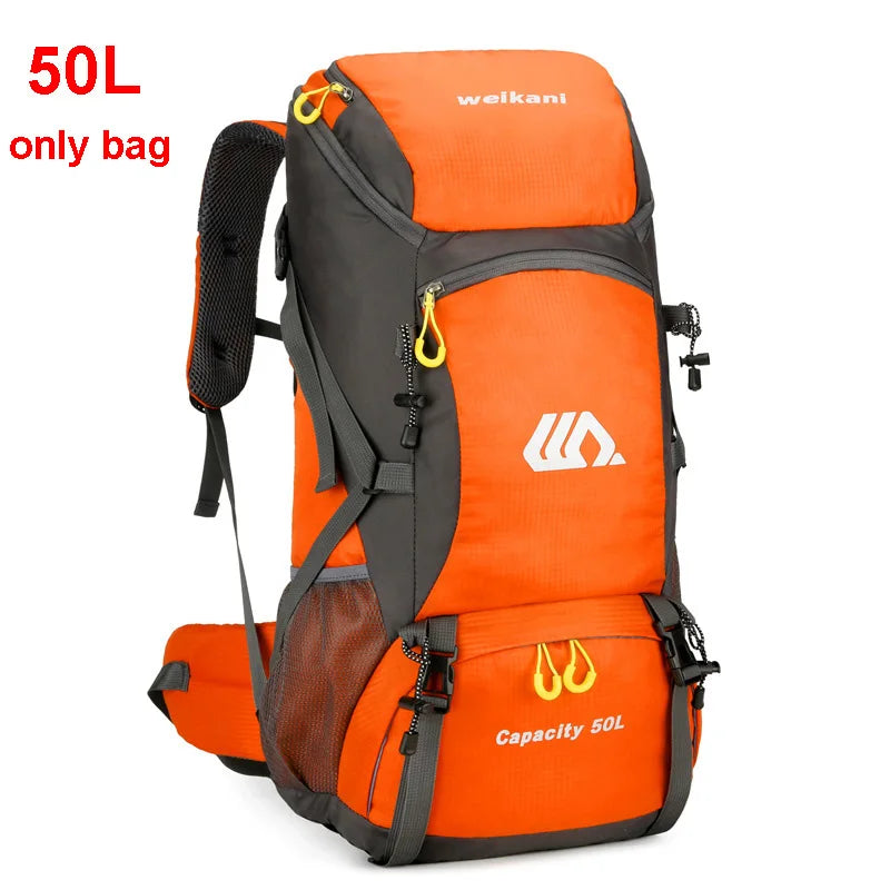 50L Waterproof Hiking Backpack for Men & Women Travel Camping Climbing Rucksack
