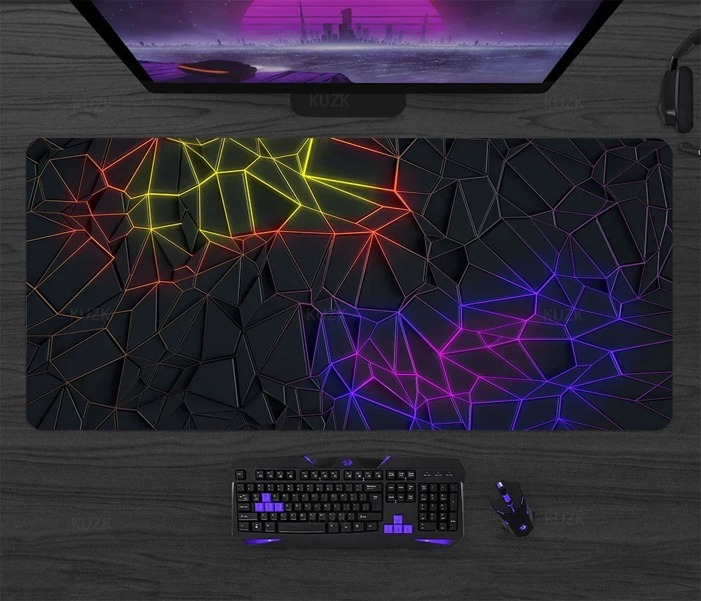 Large Gaming Mouse Pad Desk Mat XL Extended Keyboard & Mouse Pad — 30x80 / 40x90 / 50x100 cm (11.8x31.5, 15.7x35.4, 19.7x39.4 in)