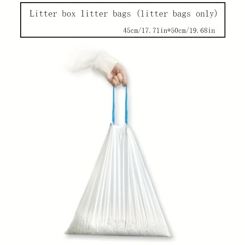 Cat Poop Bags for Automatic Litter Box — 2/5/10 Roll Pack (15 Bags per Roll) Eco-Friendly Pet Waste Bags