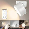 Rechargeable LED Magnetic Picture Light Dimmable 360° Rotating Touch Remote Wall Cabinet Night Lamp