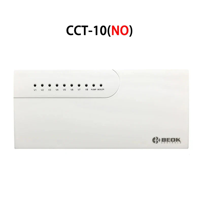 8-Channel Wired Underfloor Heating Hub Controller for Water Floor Heating — 3A Thermostat Load, Works with WiFi Thermostats (Tuya/Smart Life)