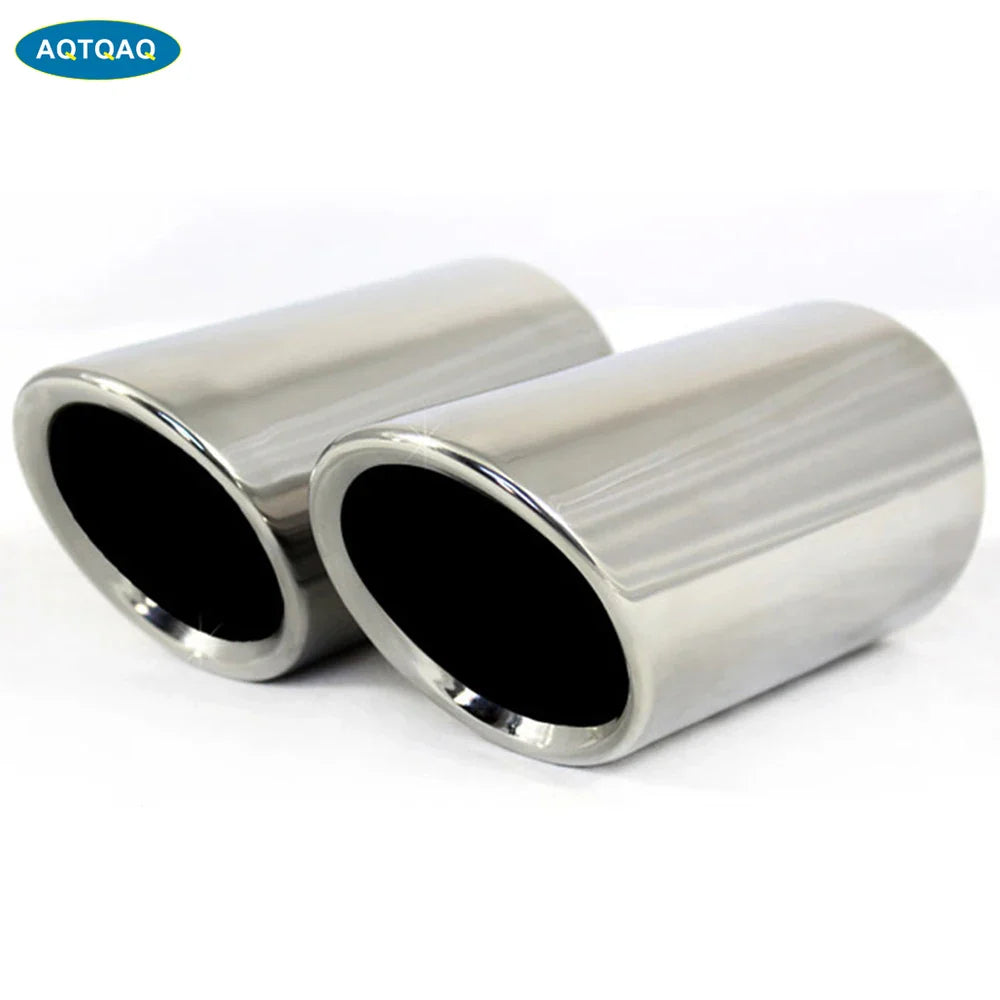Stainless Steel Exhaust Muffler Tip Tailpipe - Universal Rear Car Exhaust Trim 2.68 in (6.8 cm)
