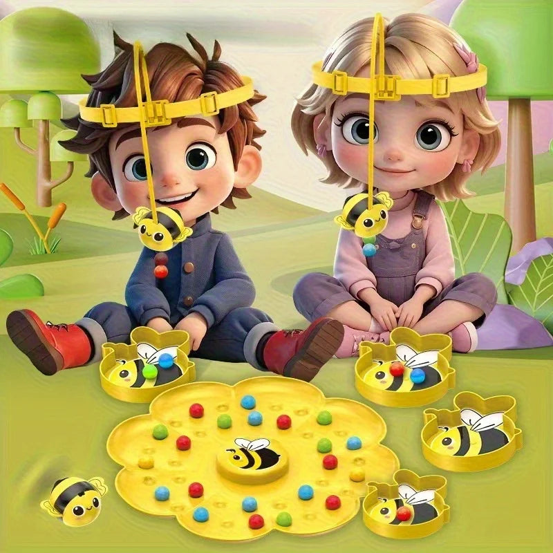 Bumblebee Multifunctional Kids Board Game - Magnetic Fishing Puzzle, Interactive Educational Family Toy, Christmas Gift (Ages 7-12)