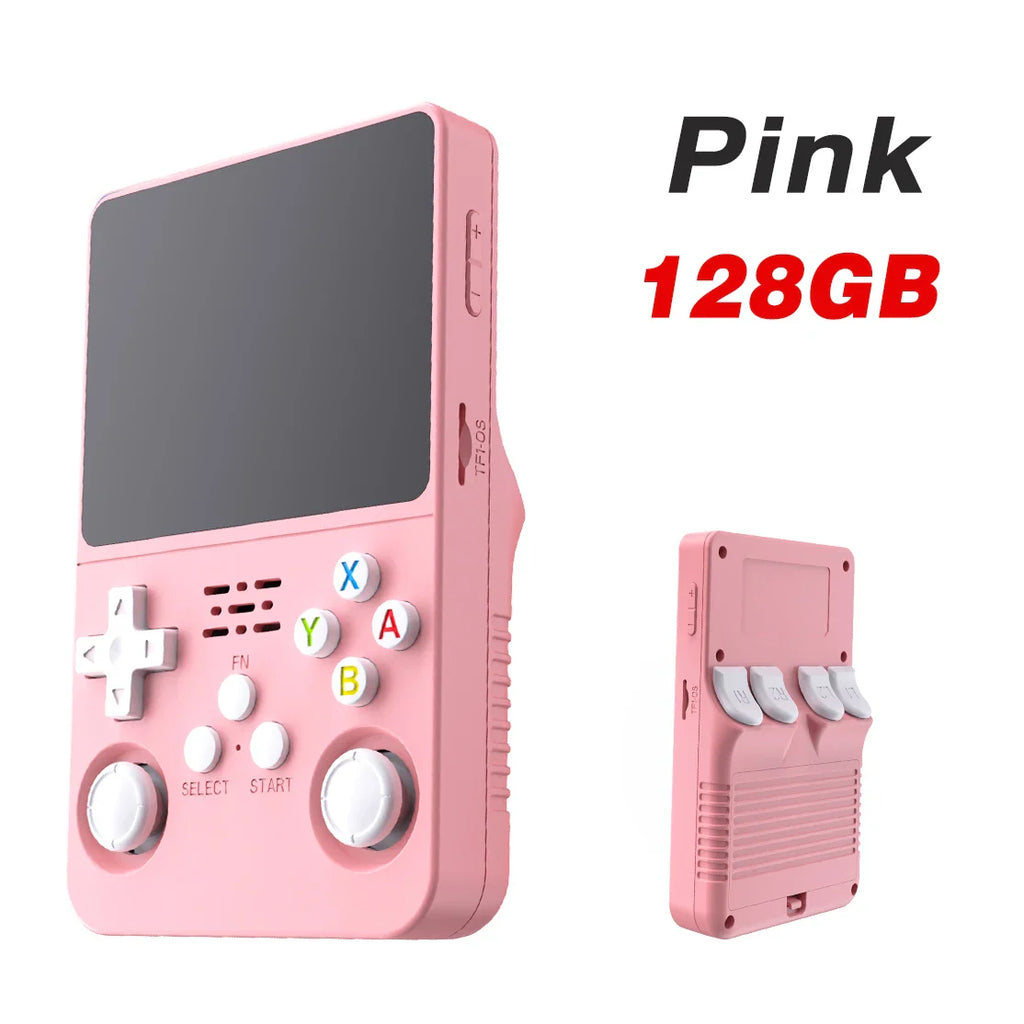 Retro Handheld Game Console 3.5-inch (8.9 cm) IPS Screen Portable Linux Video Player - 64GB/128GB, 15,000 Games