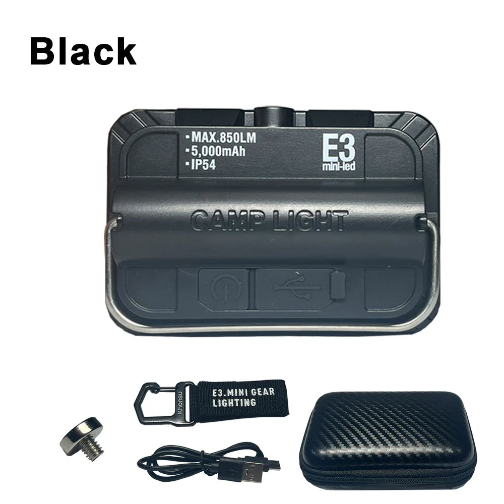 Rechargeable 5000mAh LED Camping Lantern Waterproof Portable Hanging Tent Light for Outdoor Emergency