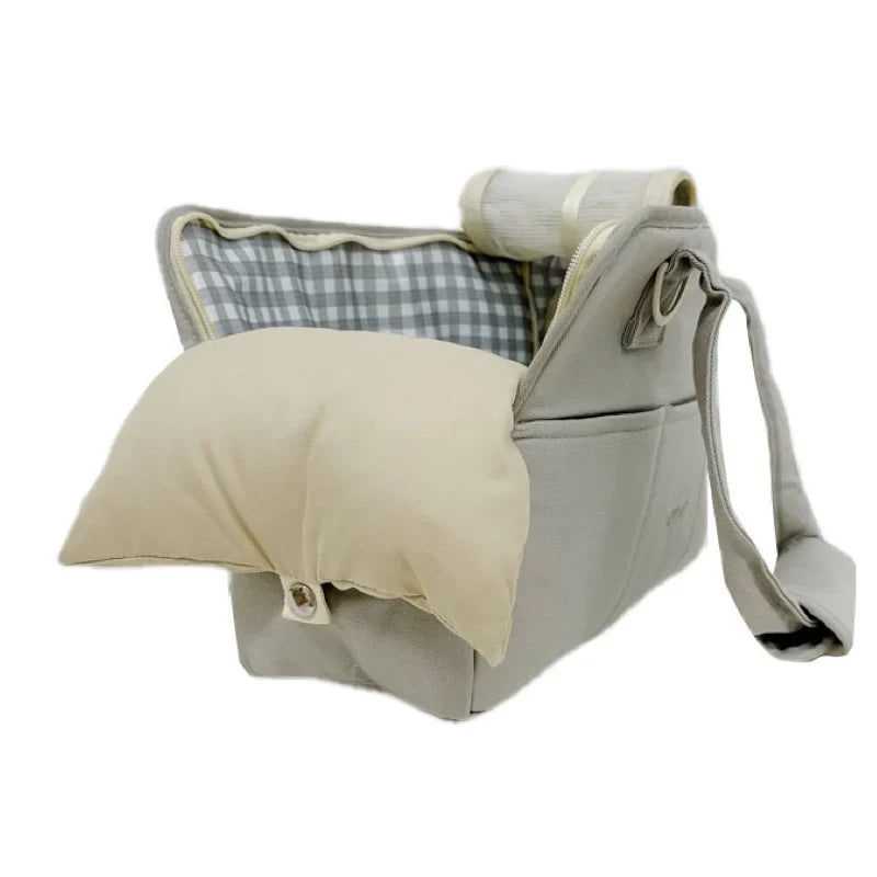 Portable Cotton Pet Sling Carrier for Small Dogs & Cats – Shoulder Handbag, Small 34×17×25cm (13.4×6.7×9.8in) & Medium 43×19×31cm (16.9×7.5×12.2in)