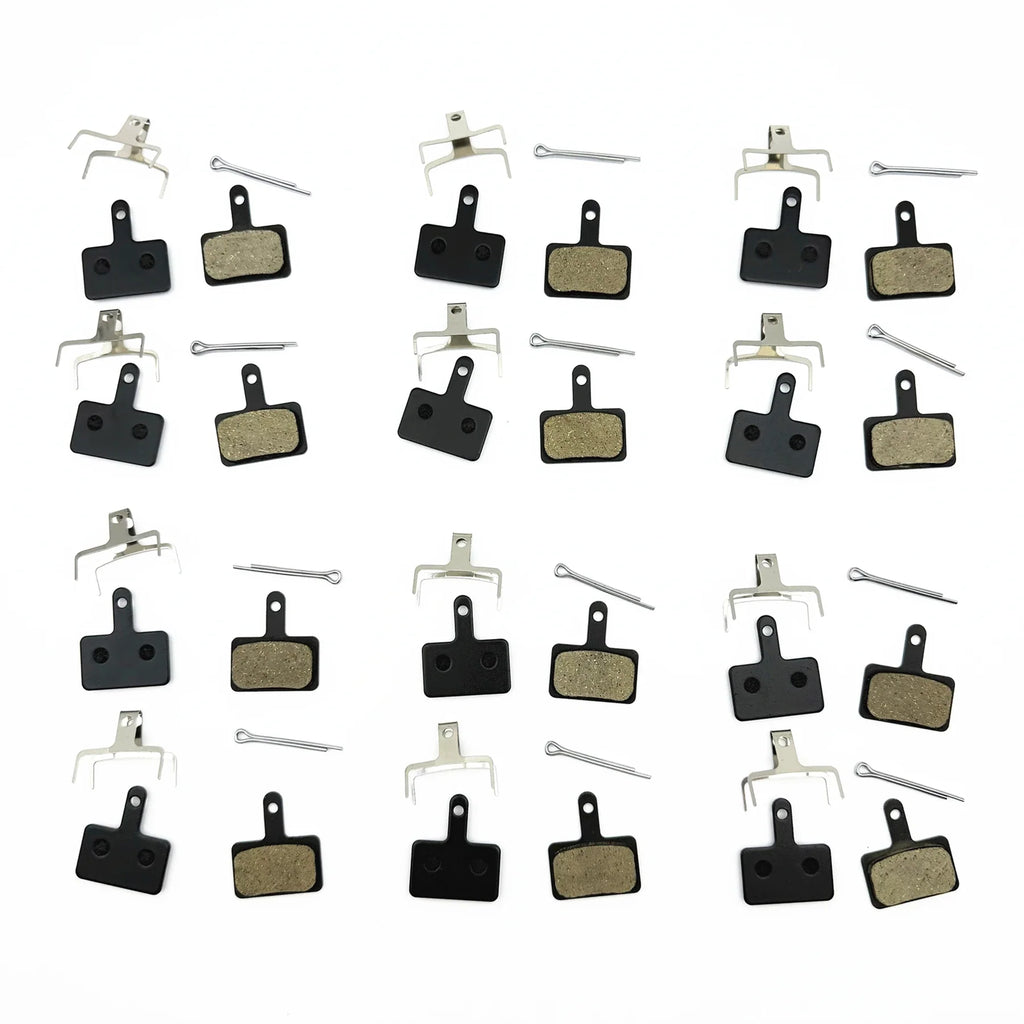 2/4/12-Pair Hydraulic Disc Brake Pads for Mountain Bikes — Resin, Semi-Metal & Ceramic Options